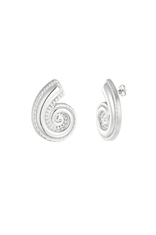 Shell twist oorbellen