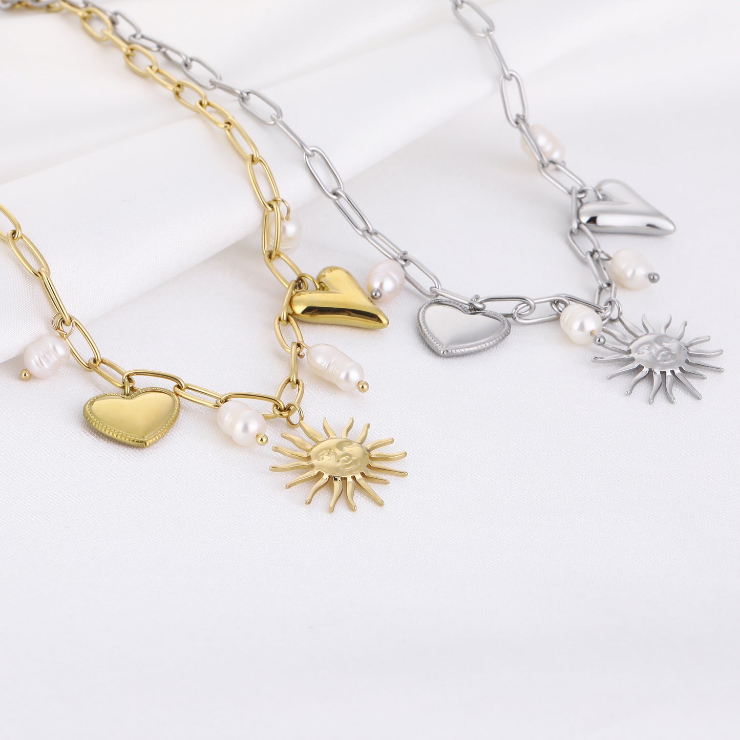 Sunny heart ketting