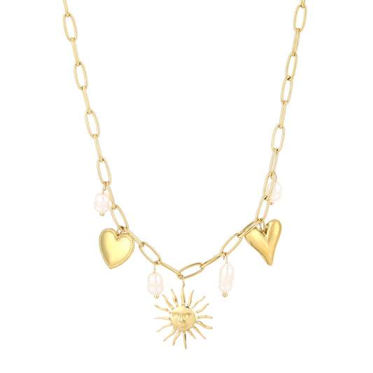 Sunny heart ketting