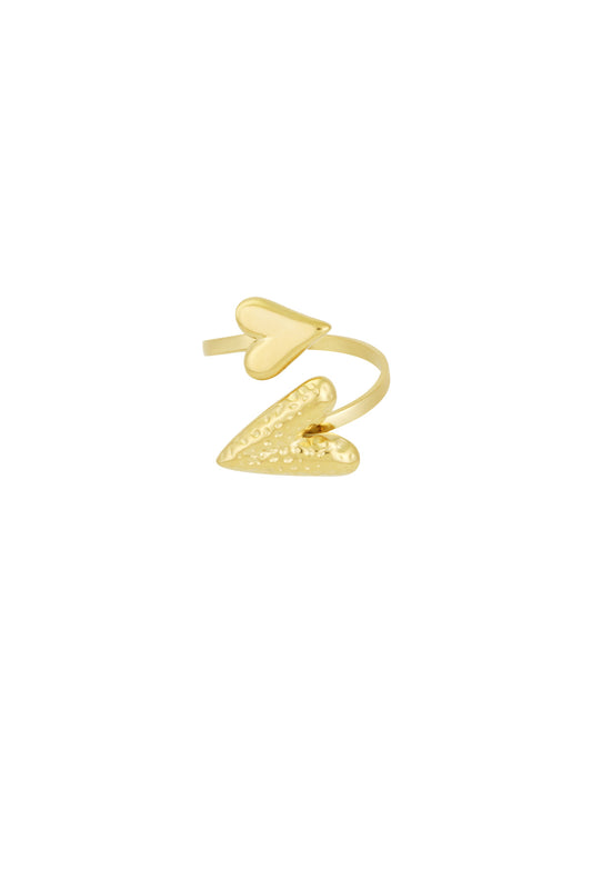 Dubbel heart ring